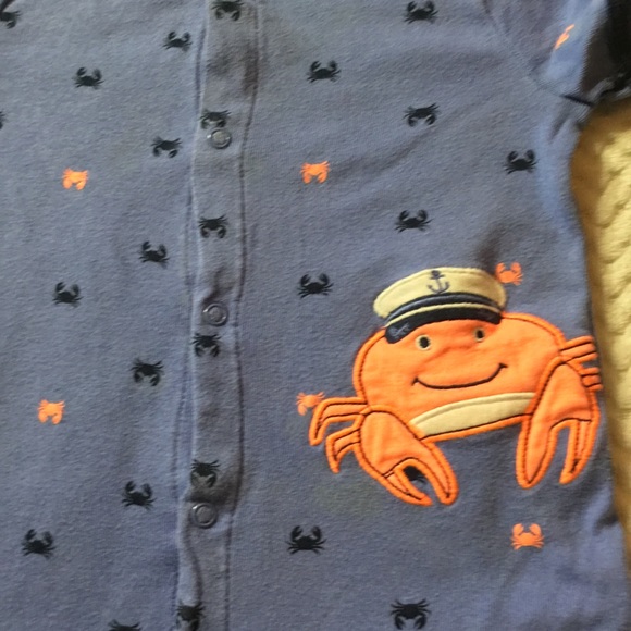 CARTER’S 9 month Short CRABBY ONESIE NWOT - Picture 3 of 4